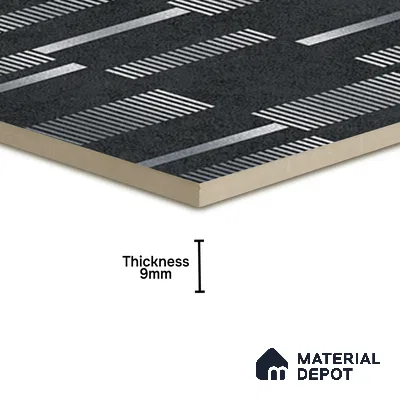 Highlighter Tiles  Tile TL 07251 D Plana 8014 GLM (Gold) 1 ft x 1 ft Ceramic Matte Finish - 9 mm  | 2 mm Spacer is Mandatory (Sample)